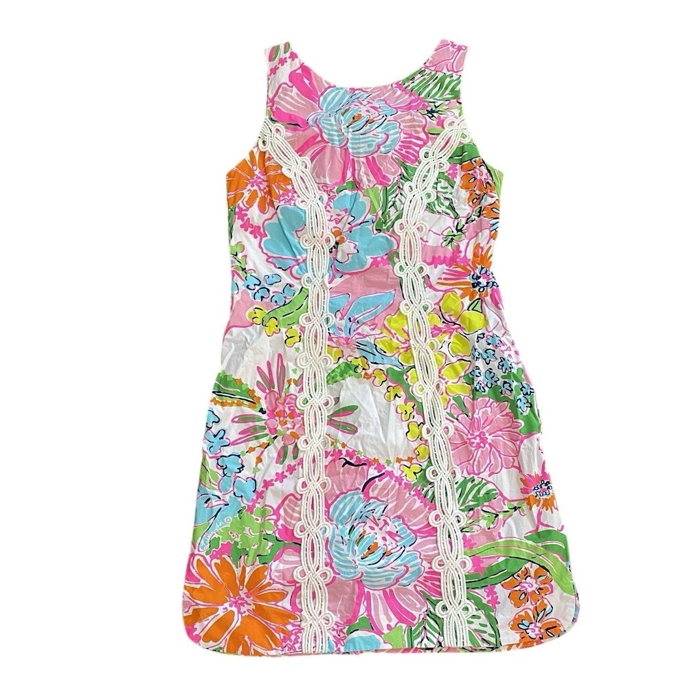Lilly‎ Pulitzer For Target Nosey Posie Dress Size 2 Sleeveless Lined Cotton